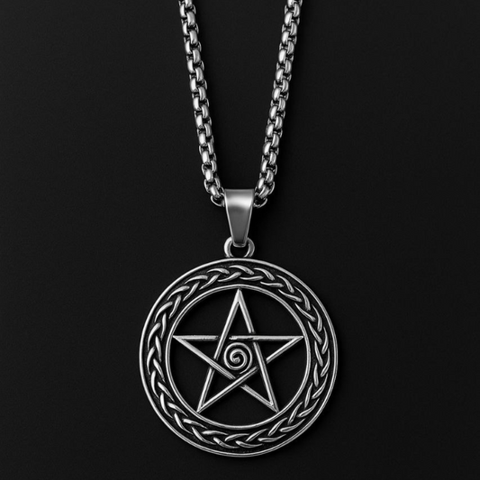 Premium Stainless Steel Pentagram Pendant Necklace