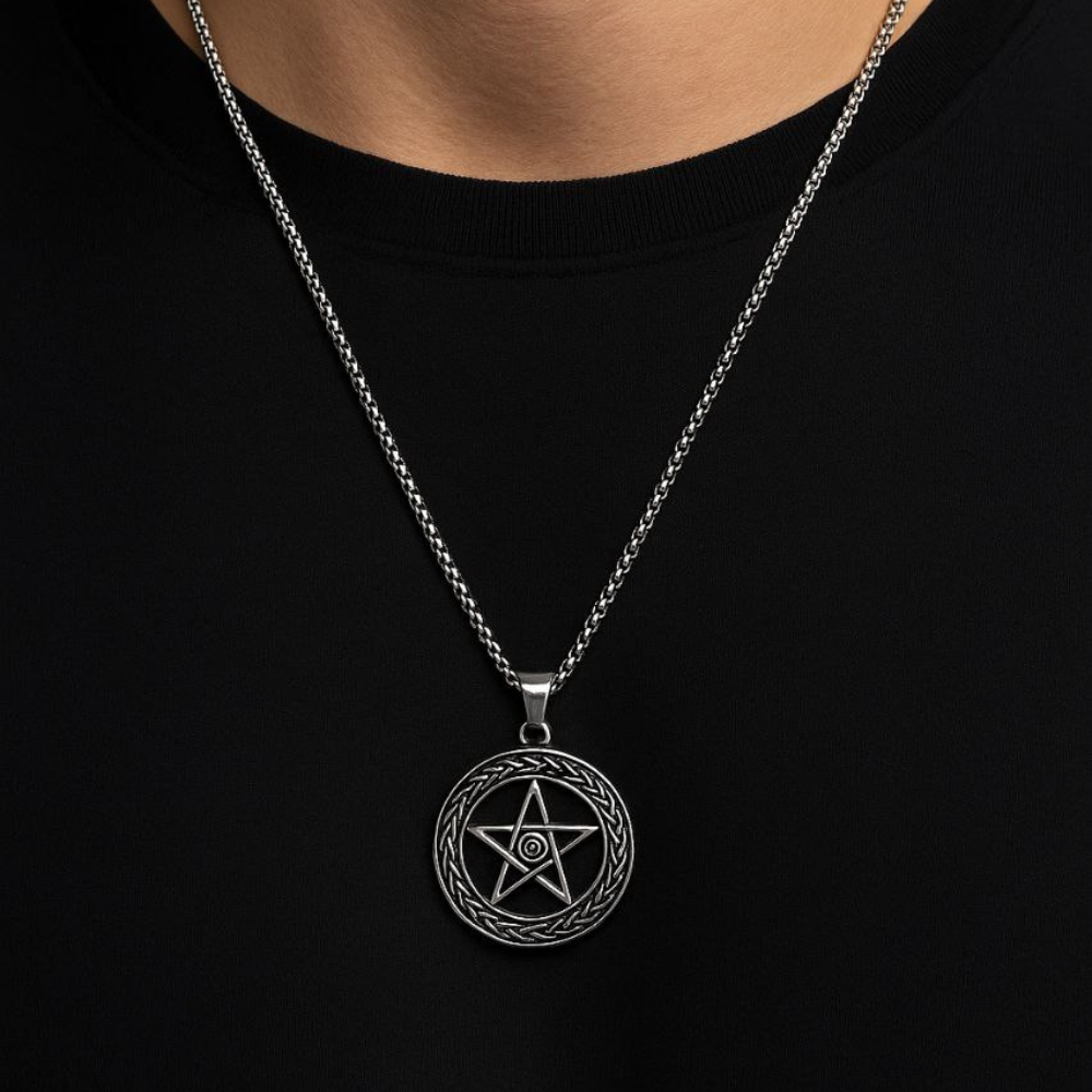 Premium Stainless Steel Pentagram Pendant Necklace
