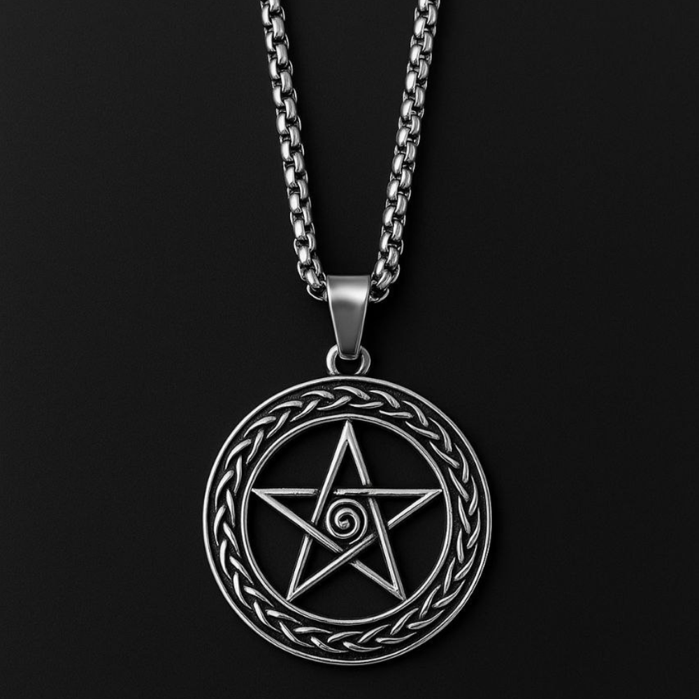 Premium Stainless Steel Pentagram Pendant Necklace
